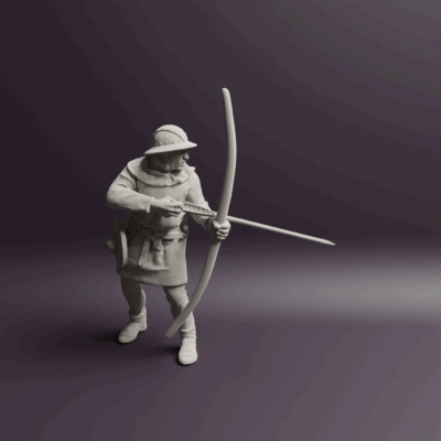 14th century Longbowman back 2