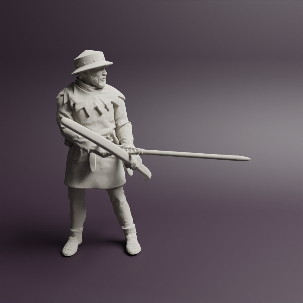 14th century Longbowman back 3