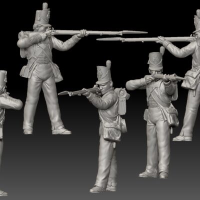 Shooting British 27th "Inniskillin" Regiment of Foot-Waterloo 1815