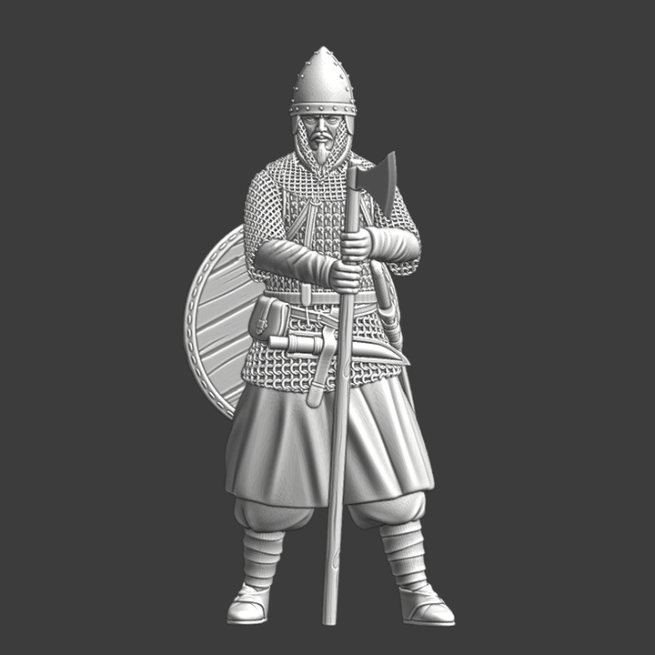 Byzantine Varangian Guard Resting with axe