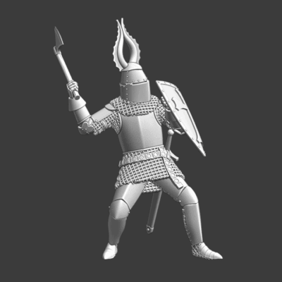 Late Medieval Teutonic Knight Fighting