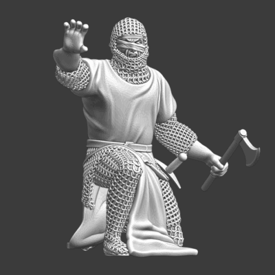 Lazarus knight on his knees