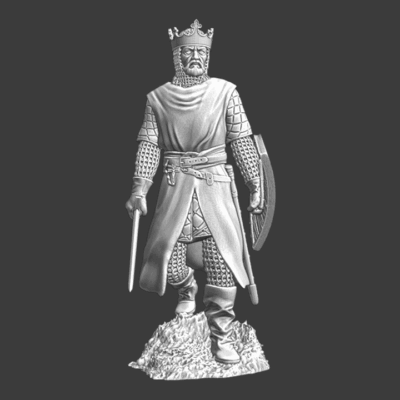 Medieval Crusader King Walking