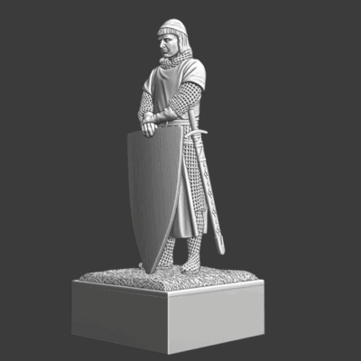 Medieval Livonian Knight display Sword Brothers