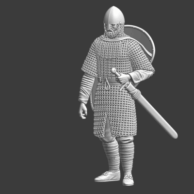 Medieval Norman Crusader Knight Resting