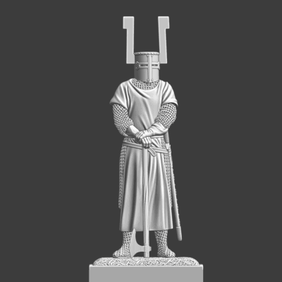 Medieval Teutonic Order Knight with axe