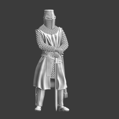 Medieval Wargaming Knight Resting