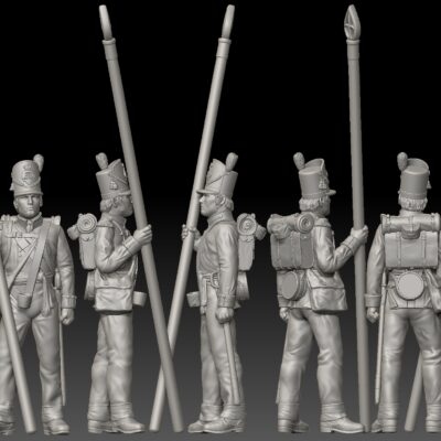 Flag Bearer British 27th "Inniskillin" Regiment of Foot-Waterloo 1815