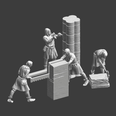 Medieval Mason Workers