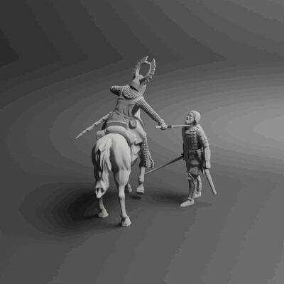 Bloodbath on the ice lake Peipus mounted