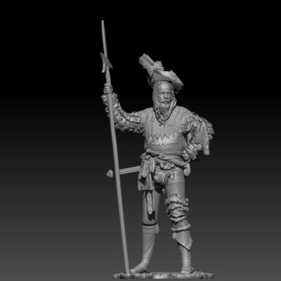 Landsknecht with halberd