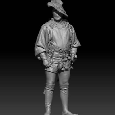 Landsknecht standing ready