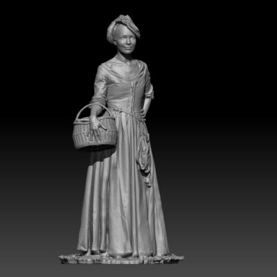 Landsknecht frau with basket