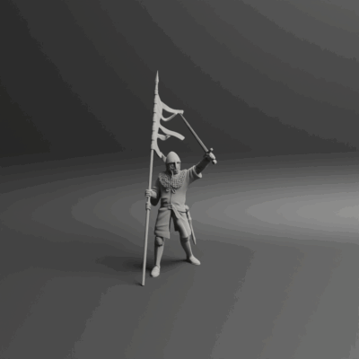 Medieval banner celebrating