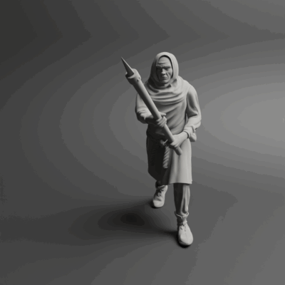 Medieval peasant levy Pose one w goodentag NCM