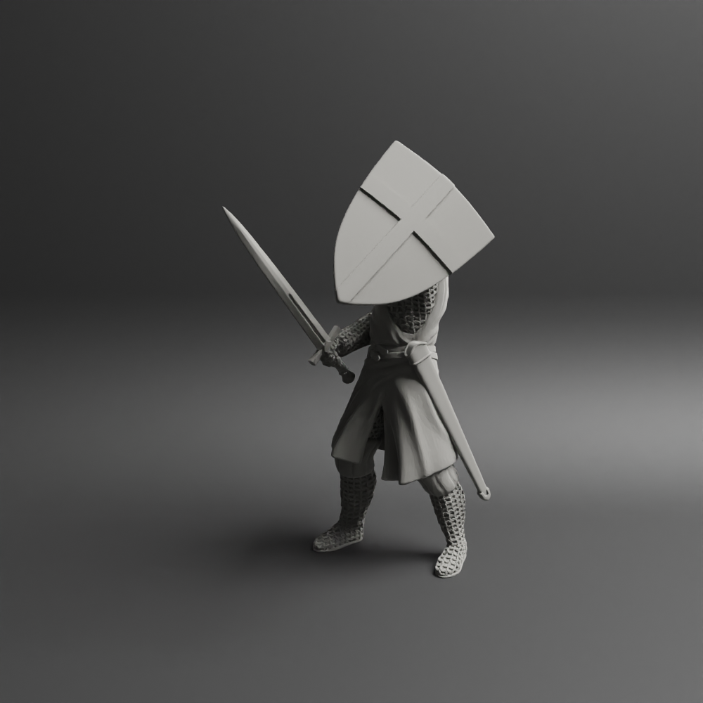 Teutonic Order shield up knight