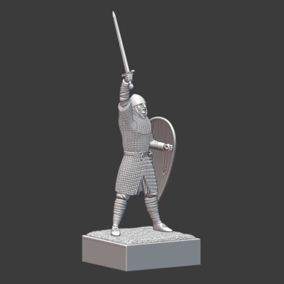 Norman Knight Sword Up - Historical Miniature