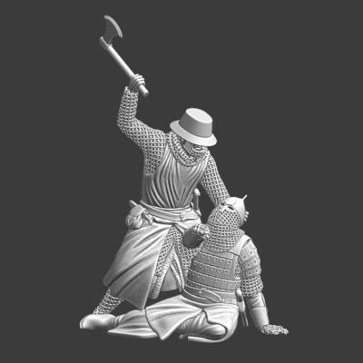 Medieval Crusader Sergeant vs Russian Warrior