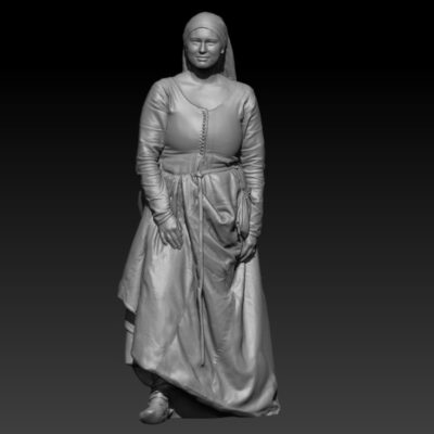 Common Medieval middle class Woman standing 15th century