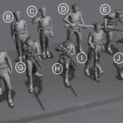 WW1 Russian Army soldiers in action