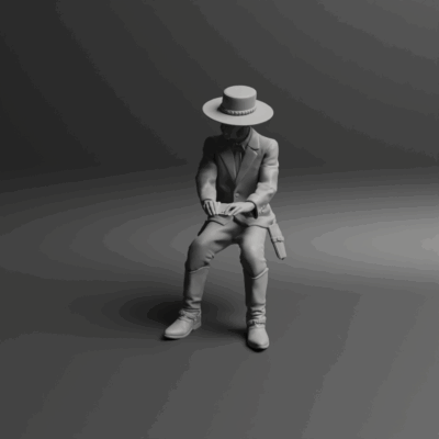 Saloon card player 3