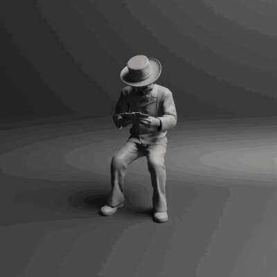 Saloon card player 5