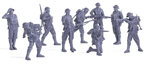 WW1 US Army soldiers in action