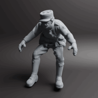 WW1 French Motorcyclist