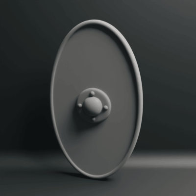 2x Imperial auxiliary cavalry blank shield