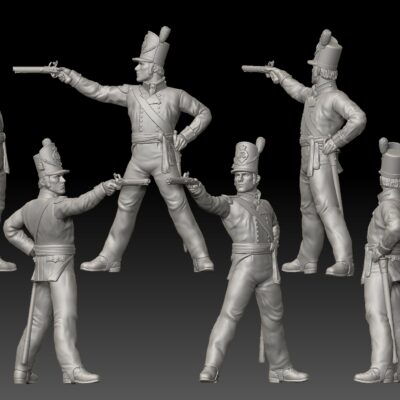 Officer British 27th "Inniskillin" Regiment of Foot-Waterloo 1815