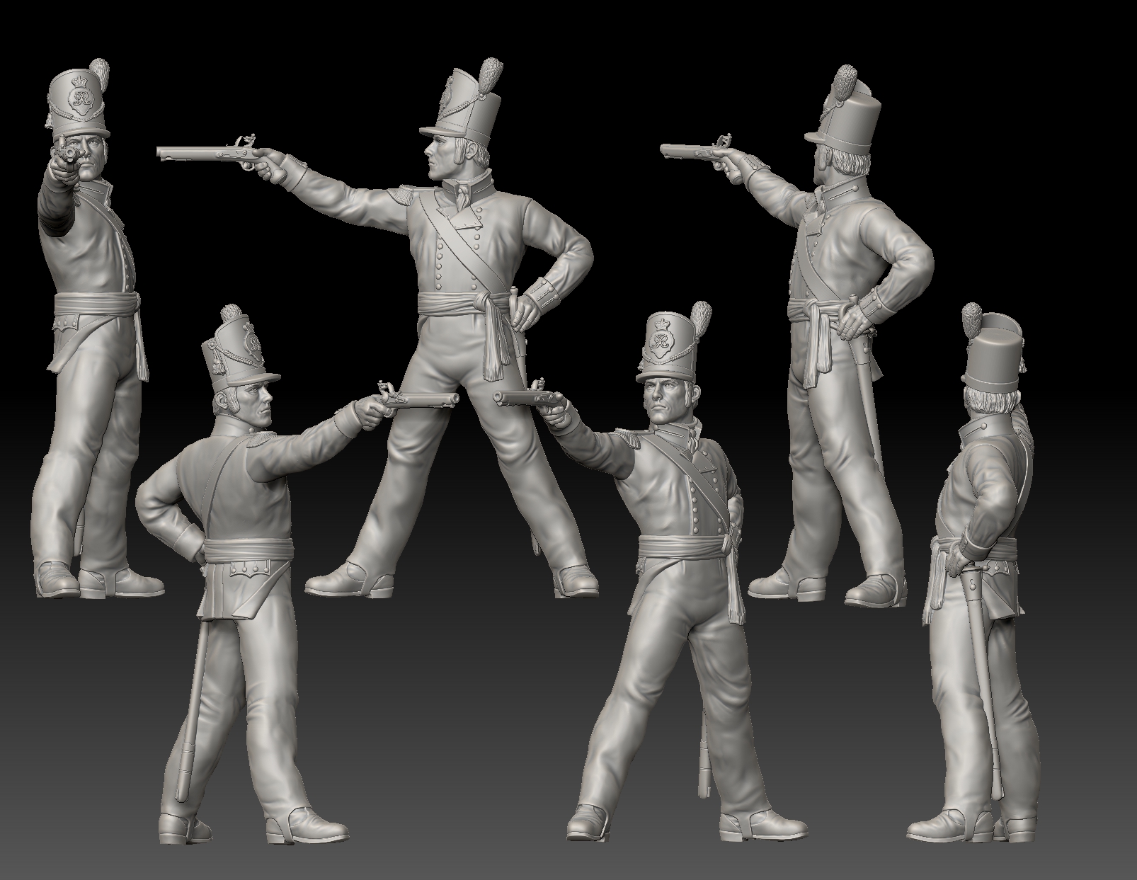 Officer British 27th "Inniskillin" Regiment of Foot-Waterloo 1815