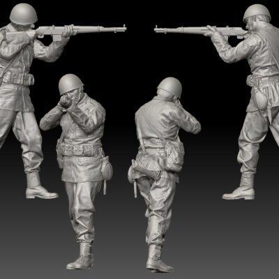 Swedish M39 soldier aiming