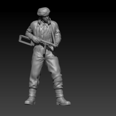 Swedish Centurion Tank Soldier 1950s V4