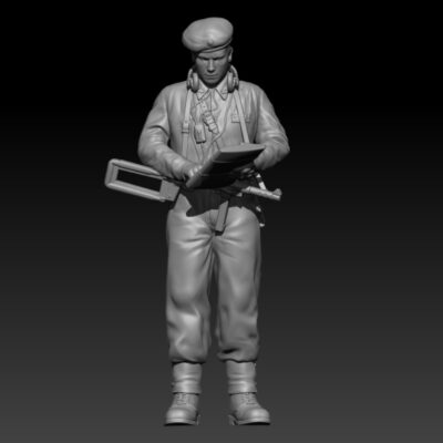 Swedish Centurion Tank Soldier 1950s V6 Officer