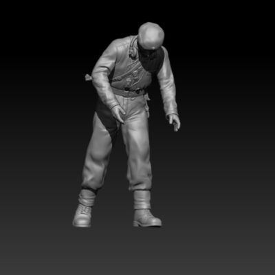 Swedish Centurion Tank Soldier 1950s V7 Officer