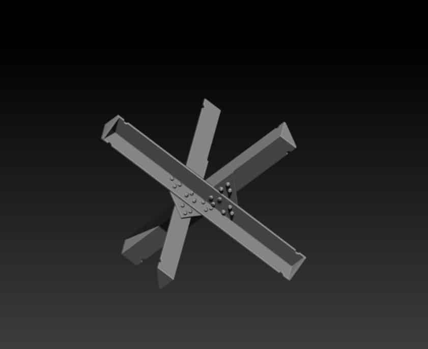 Czech hedgehog, thinner anti tank