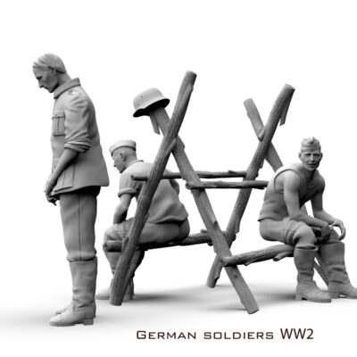 German soldiers WW2 toilet set