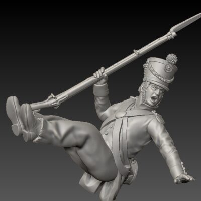 Alamo Mexican soldier falling off ladder