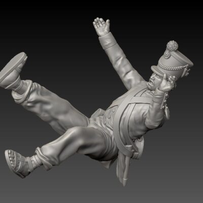 Alamo Mexican soldier falling injured