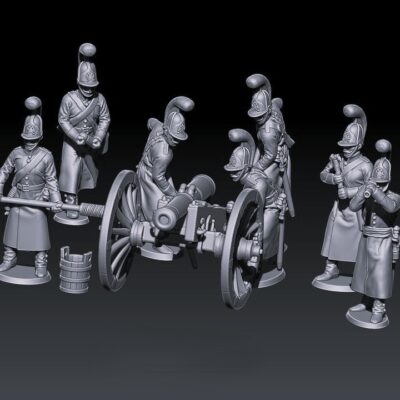 Napoleonic russian horse artillery in greatcoats 1805-07