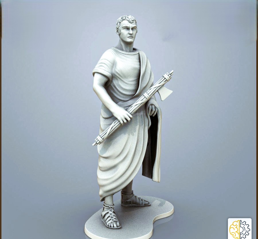 Roman Lictor Magistrate with symbolic rods