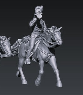 Catherine the Great’s cavalry dragoons 1786-96 Trumpeter