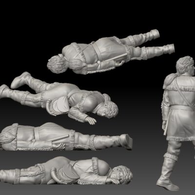 Alamo Trapper sleeping, possibly eternally