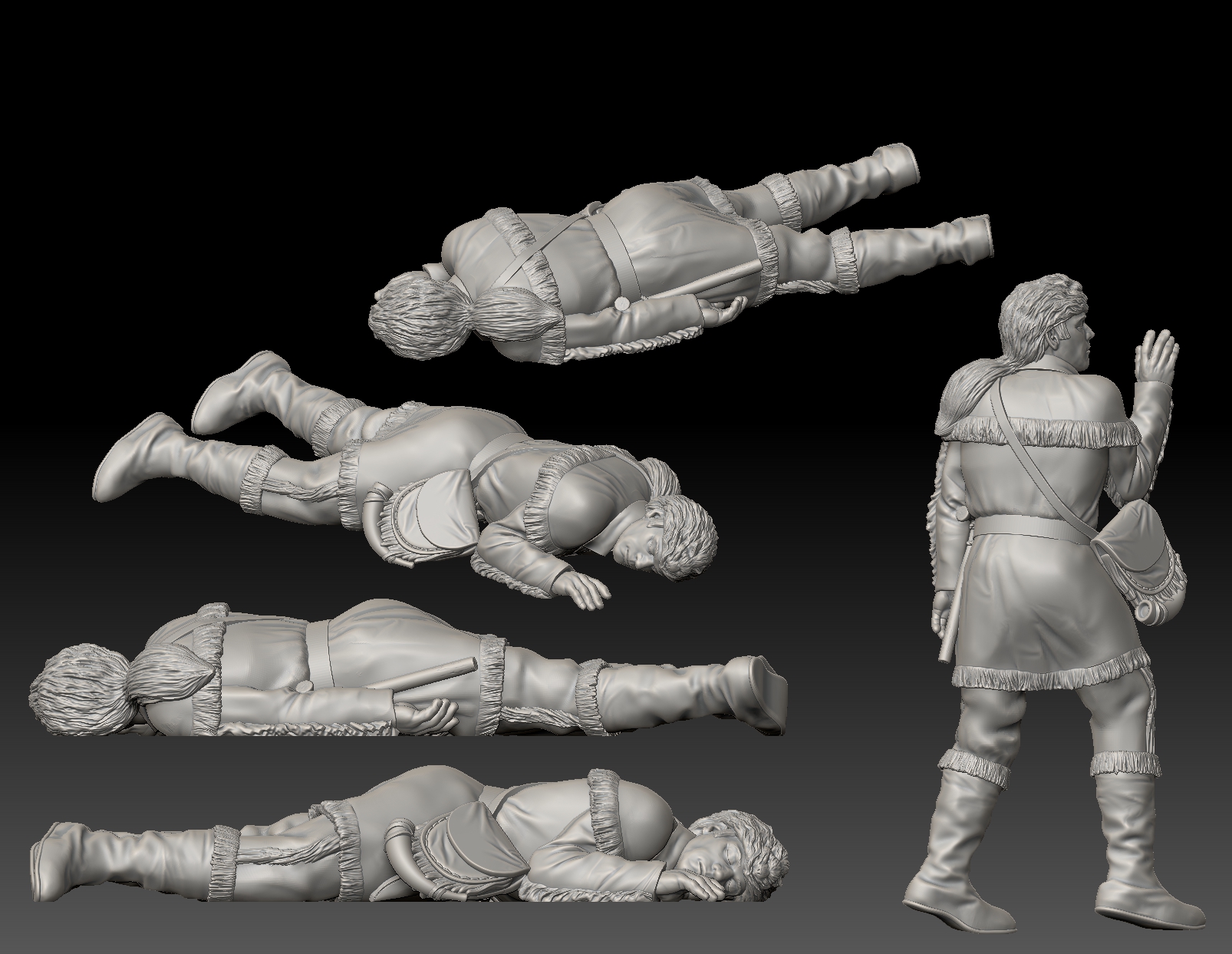 Alamo Trapper sleeping, possibly eternally