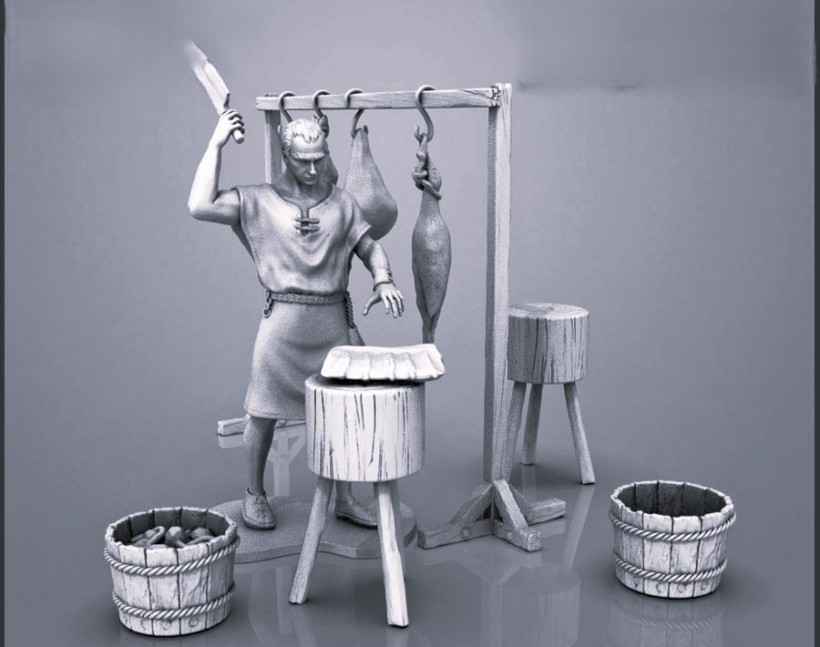 Roman merchant butcher
