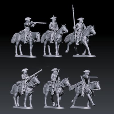 Russian dragoons for GNW 1700-1721 with tricorne set 1
