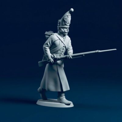 russian grenadier in greatcoat 1805-07