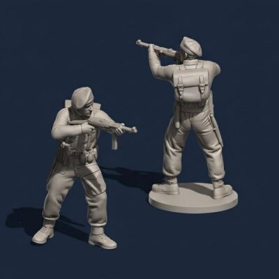 WW2 british commando in beret